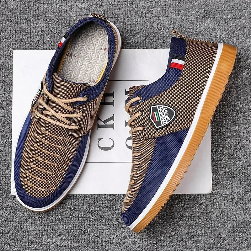 Men's Casual Canvas Shoes Fashion Soft Sole Driving Shoes 2024 Designer Men Shoes Plus Size Comfortable  Sneaker Zapatos Hombres