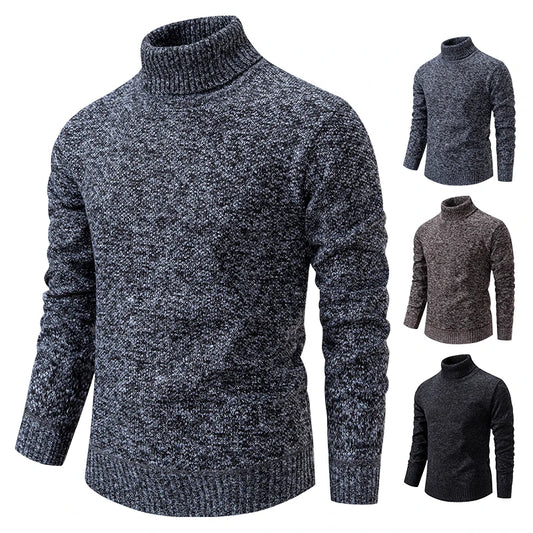 Men's Slim Fit Turtleneck Knit Sweater