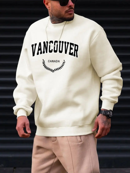 Men's Vancouver Canada Leaf Design Sweatshirt