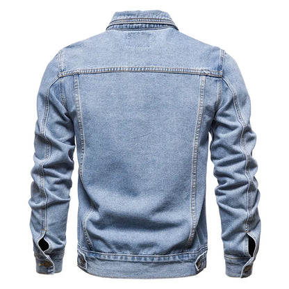 New Autumn Men’s Casual Workwear Jeans Jacket