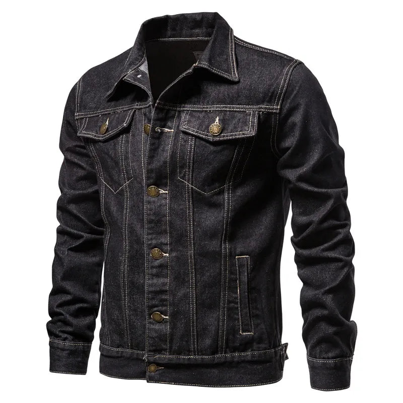 New Autumn Men’s Casual Workwear Jeans Jacket