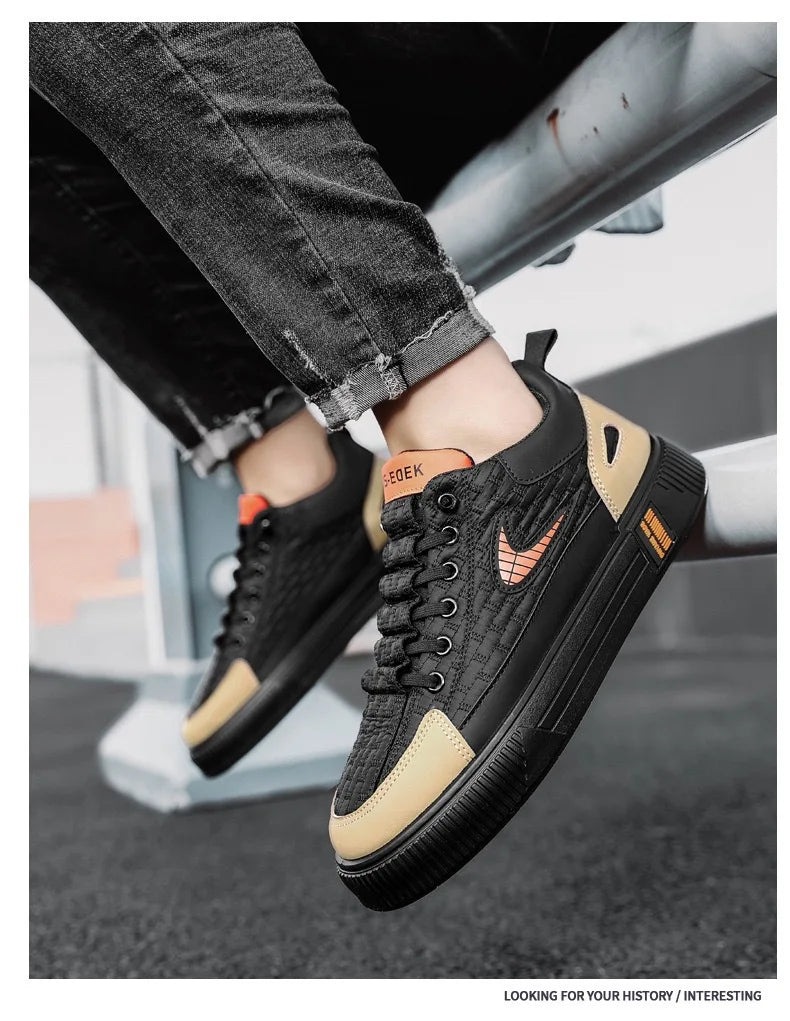 Sport Casual Men’s Shoes – Fashionable Platform Sneakers for Men